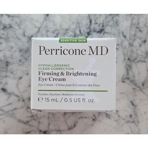 NIB Perricone MD Sensitive Skin Clean Correction Firming & Brightening Eye Cream